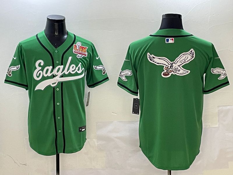 Men Philadelphia Eagles Blank Green three generations Jointly Name 2025 Nike Limited NFL Jersey style 11